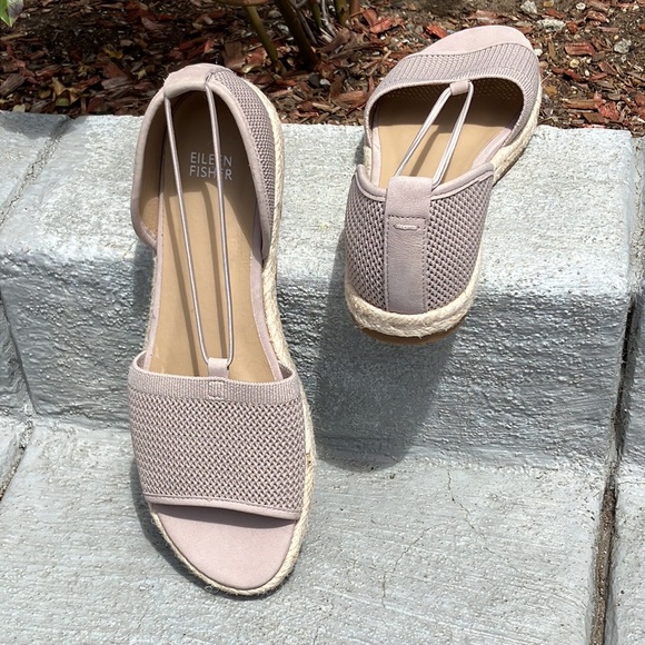 New! Eileen Fisher Mews Mesh Slip on Espadrilles - Picture 4 of 12
